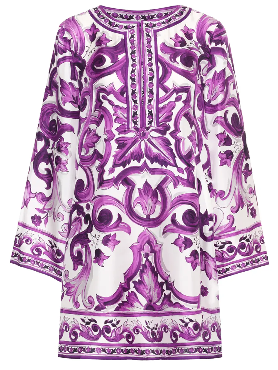 Платье шелковое