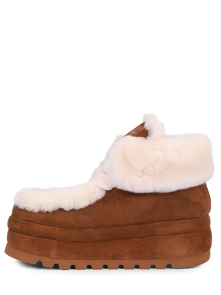 Ботинки Bambi замшевые на меху