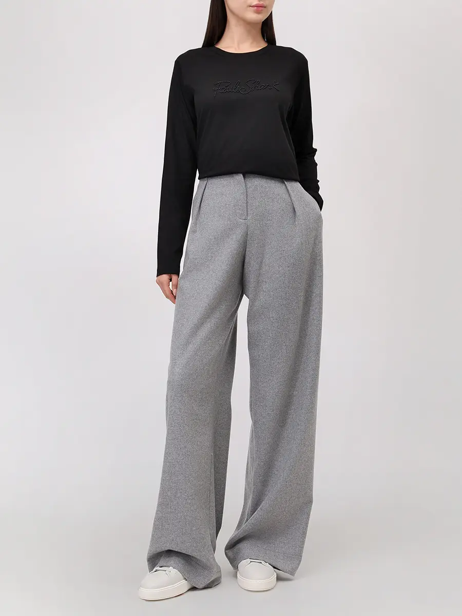 Лонгслив из хлопка и лиоцелла