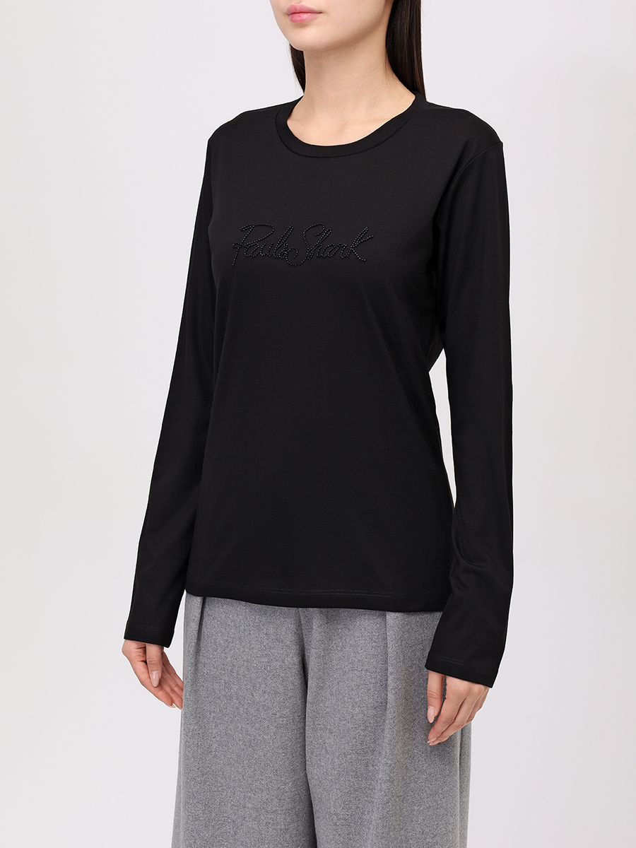 Лонгслив из хлопка и лиоцелла