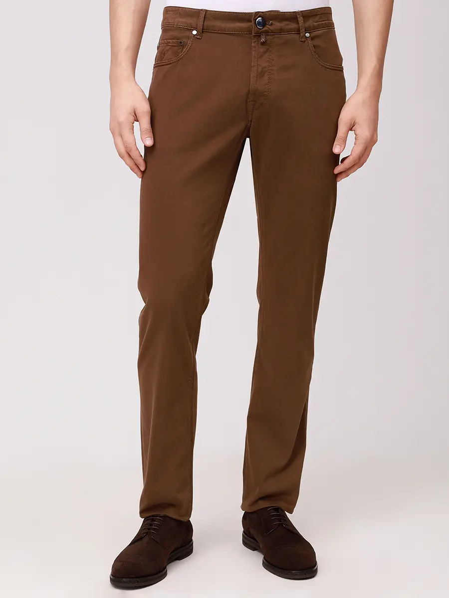 Брюки однотонные