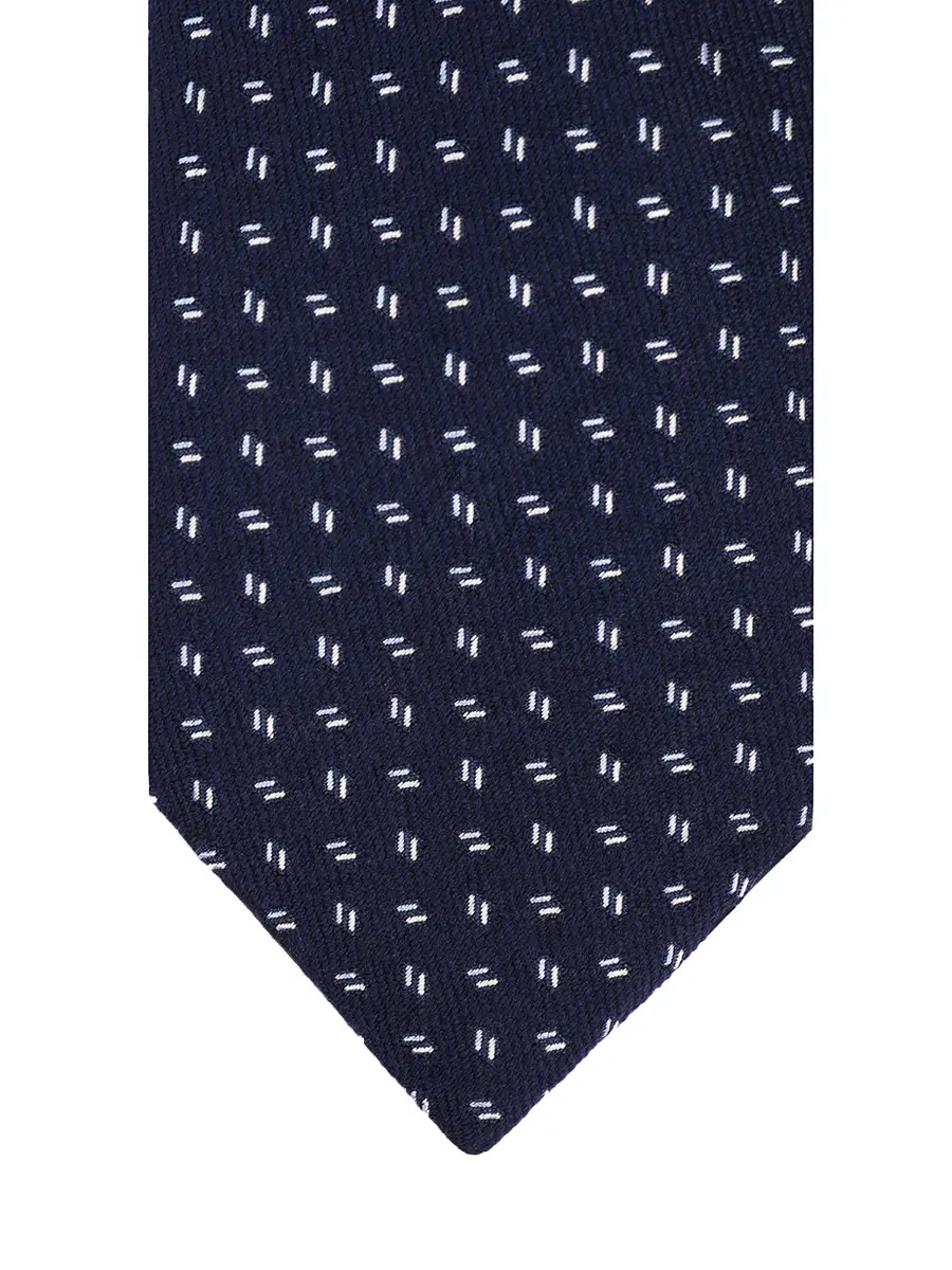 Галстук из шелка и шерсти