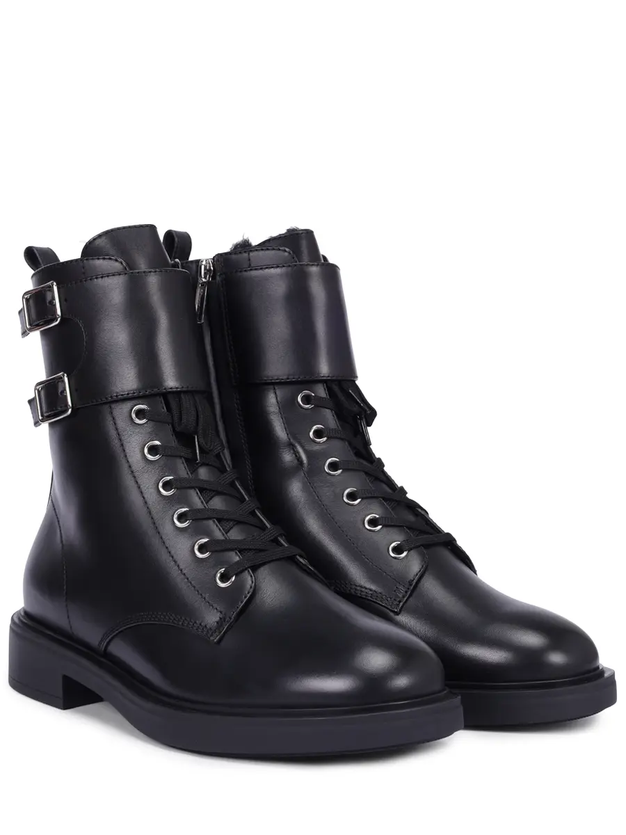 Ботинки кожаные на меху