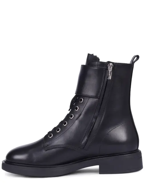 Ботинки кожаные на меху GIANVITO ROSSI