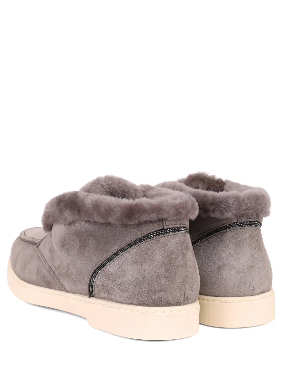 Ботинки замшевые на меху