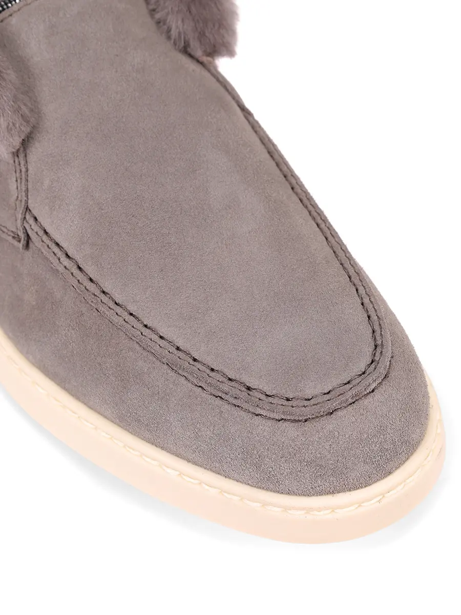 Ботинки замшевые на меху