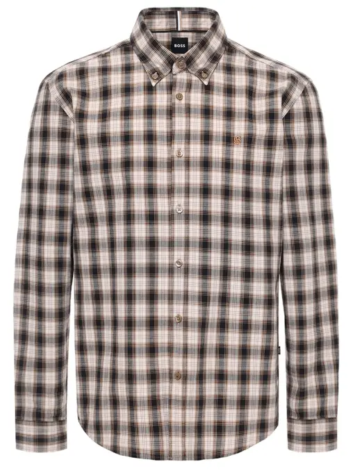 Рубашка Regular Fit хлопковая BOSS