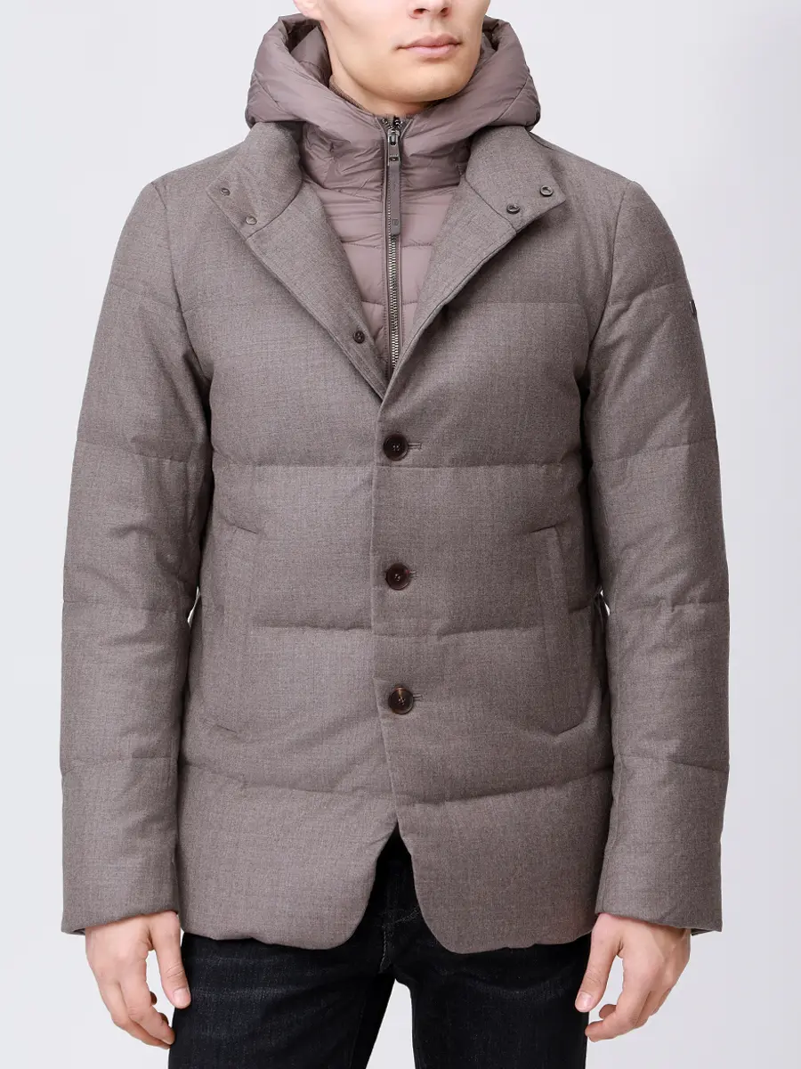 Пуховик стеганый