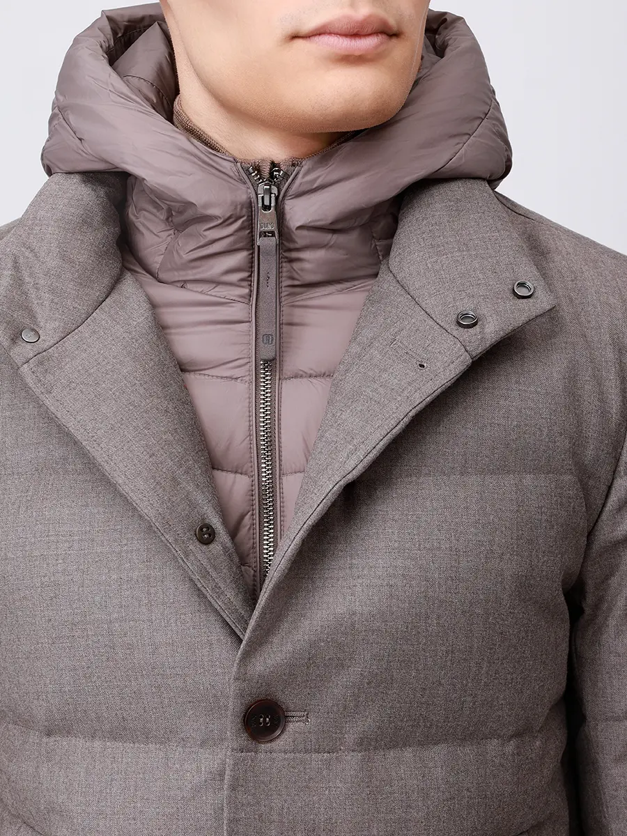 Пуховик стеганый