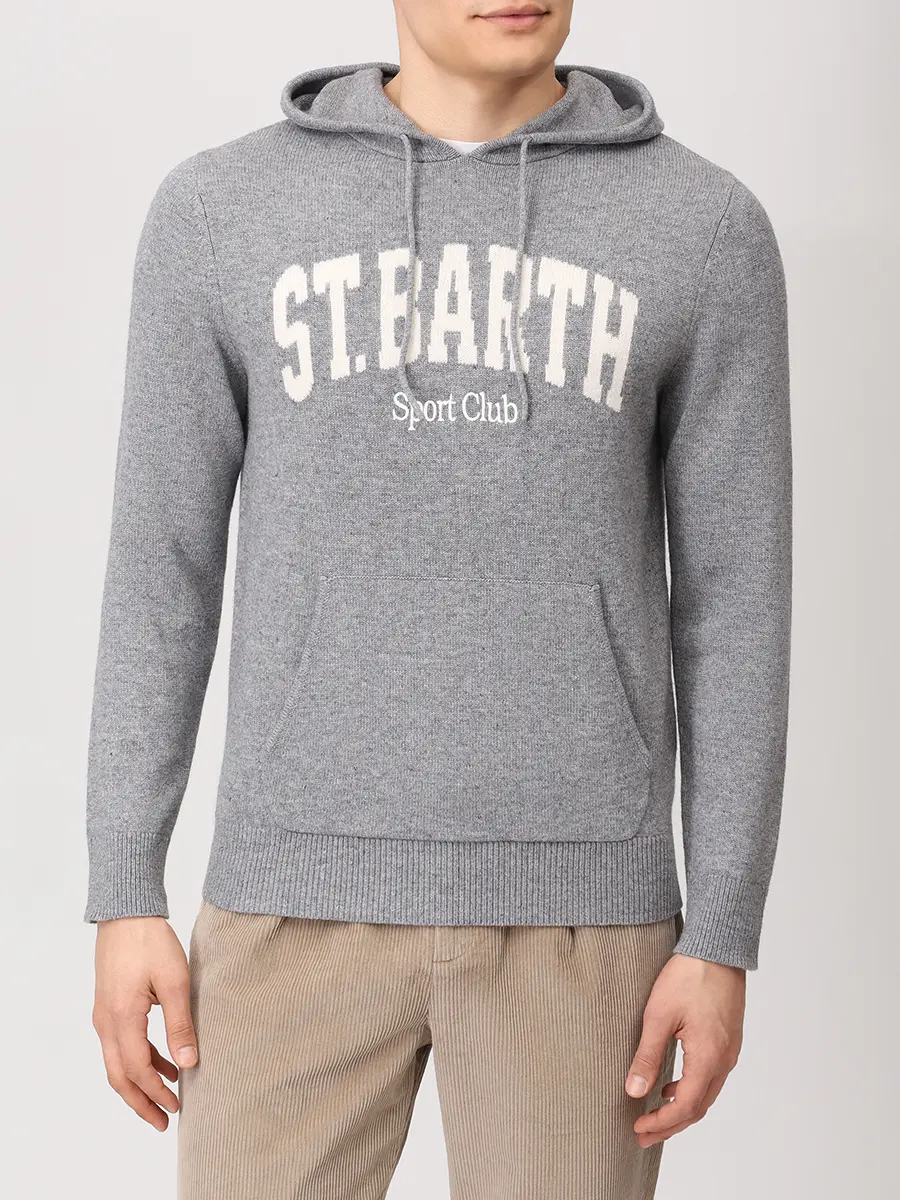 Худи из шерсти и вискозы