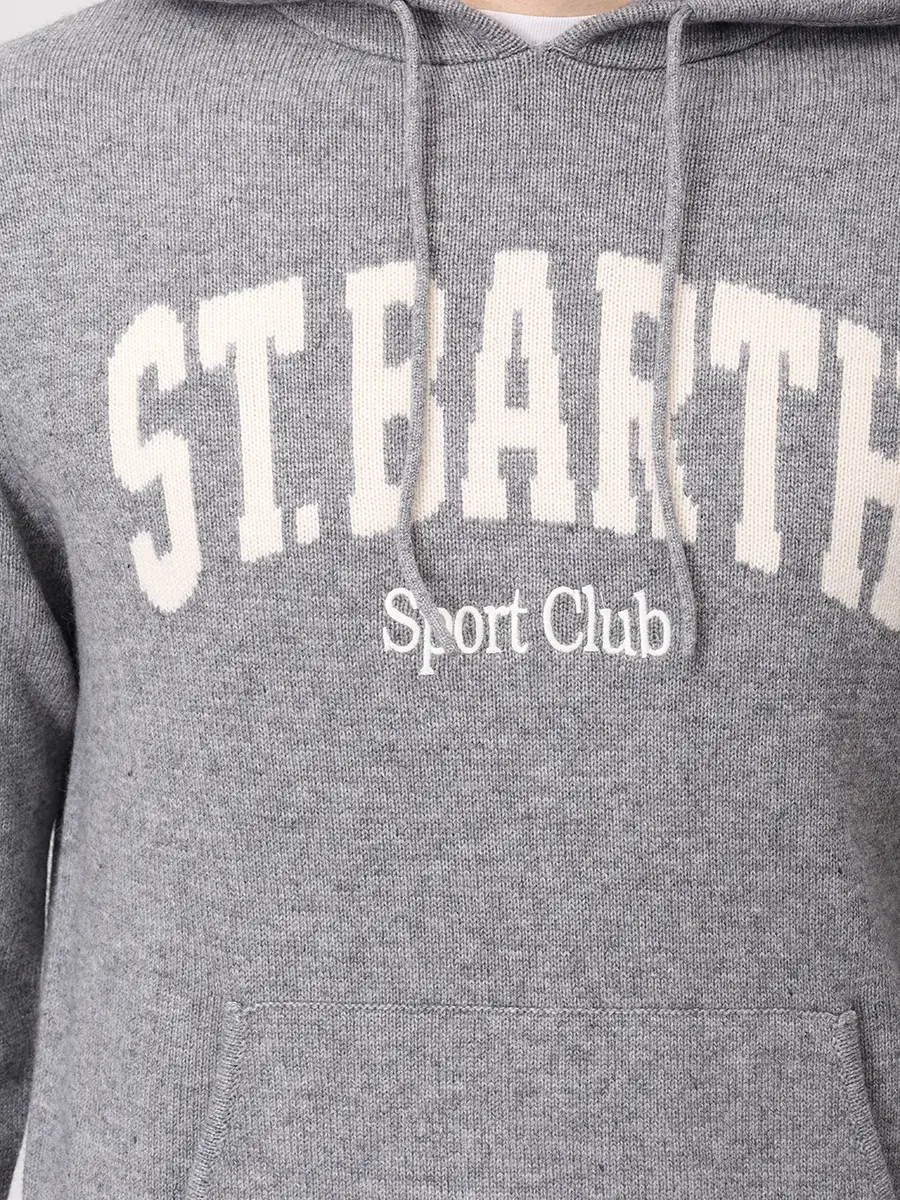 Худи из шерсти и вискозы