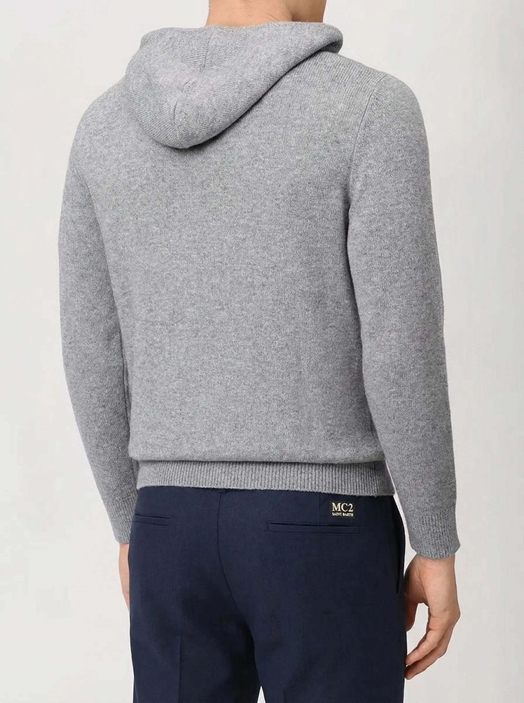 Худи из шерсти и вискозы