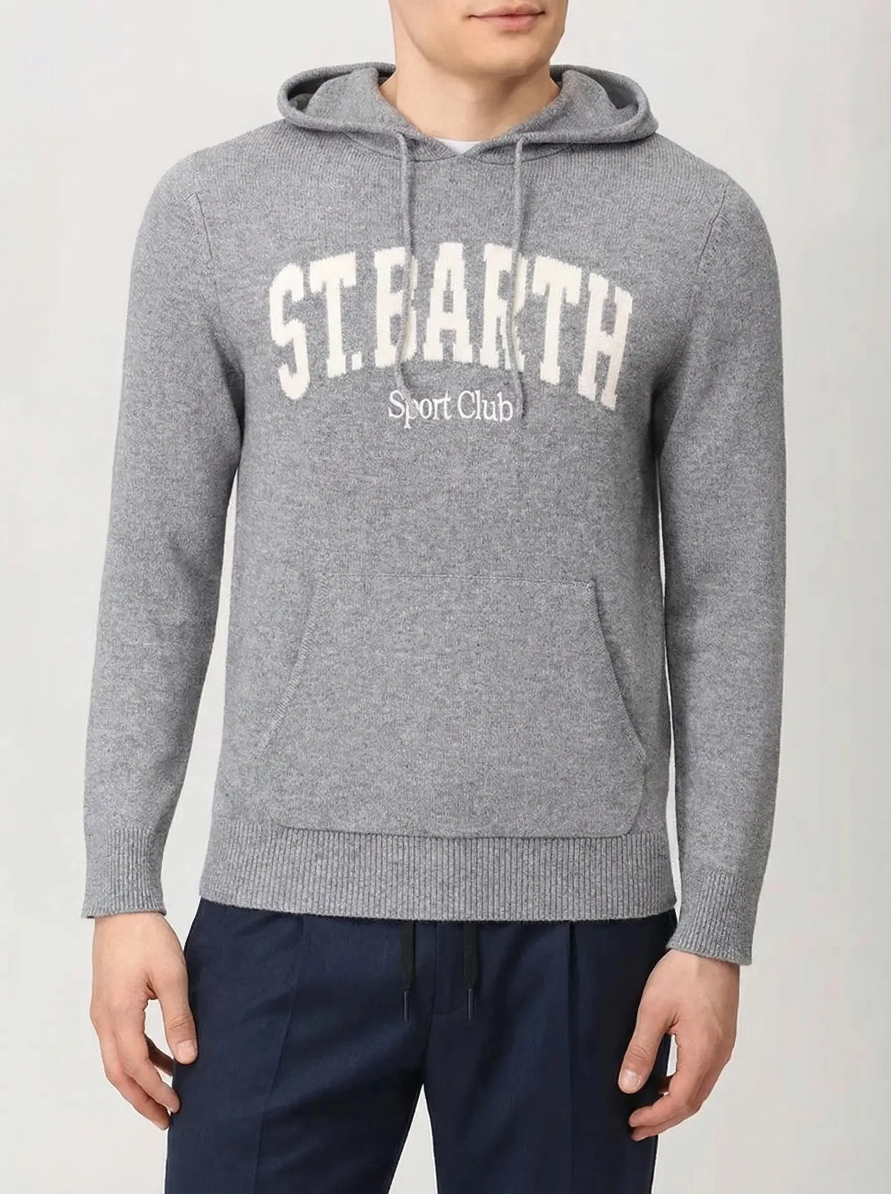 Худи из шерсти и вискозы