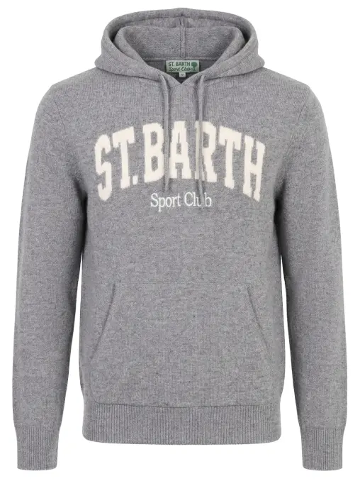 Худи из шерсти и вискозы MC2 SAINT BARTH