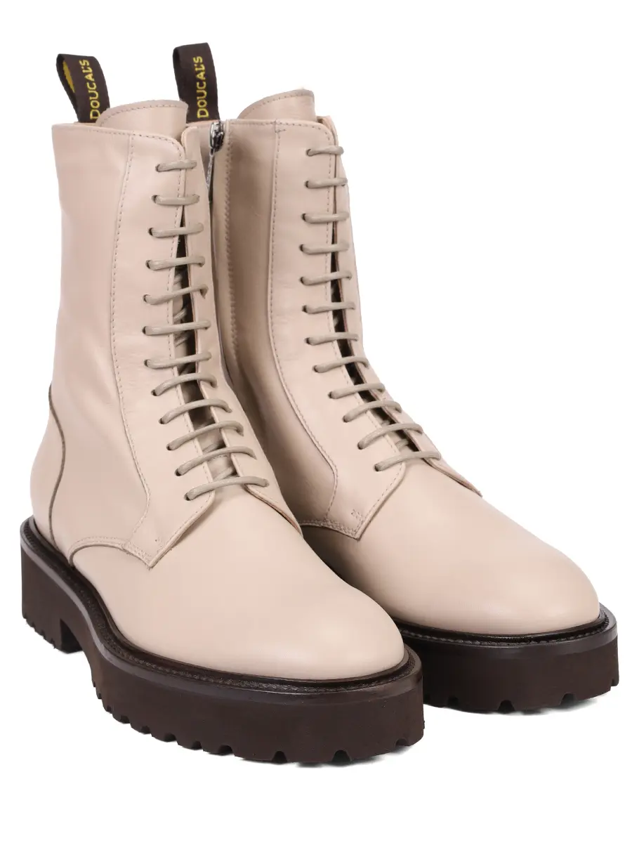 Ботинки кожаные на меху