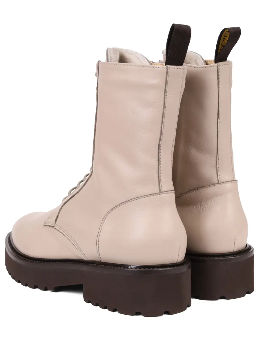 Ботинки кожаные на меху