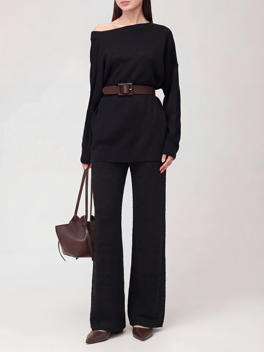 Брюки из вискозы и шерсти