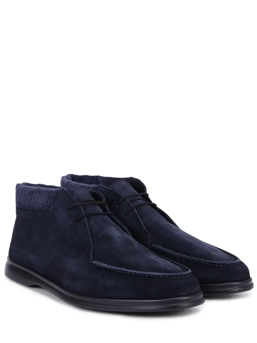 Ботинки замшевые на байке