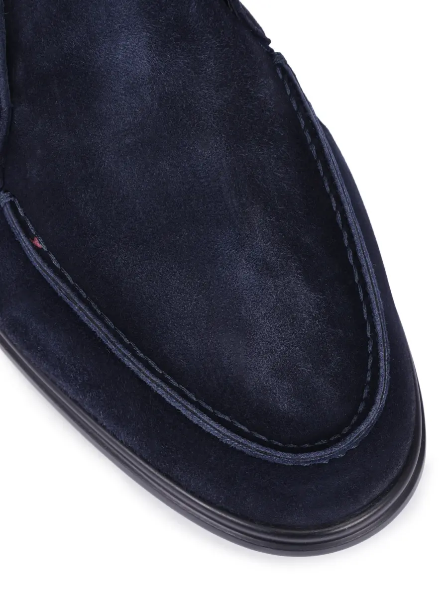 Ботинки замшевые на байке