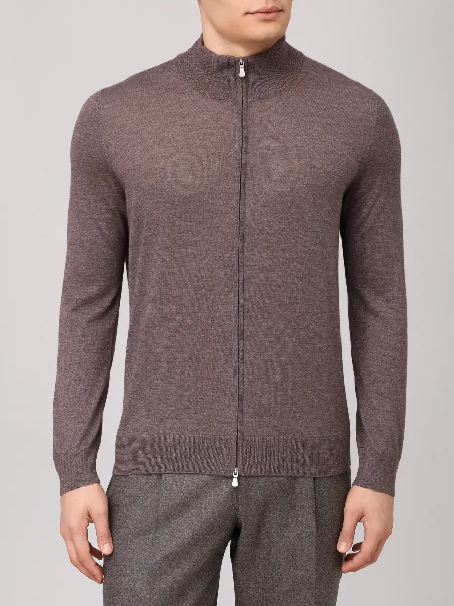 Кардиган из шерсти и шелка