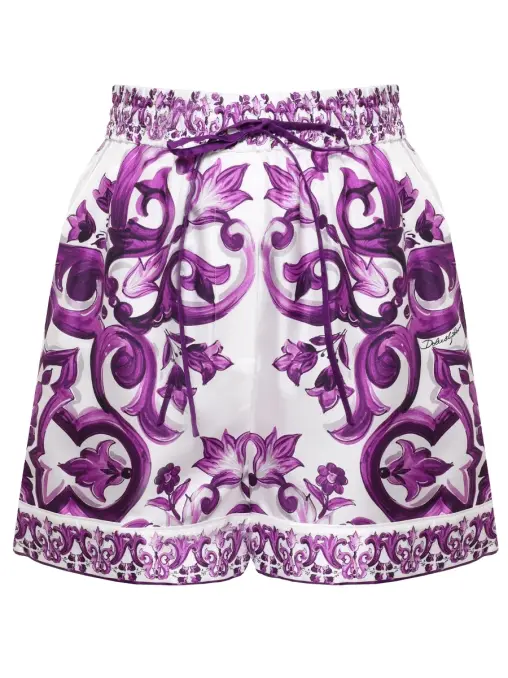 Шорты шелковые DOLCE & GABBANA