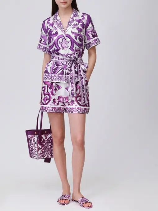 Шорты шелковые DOLCE & GABBANA