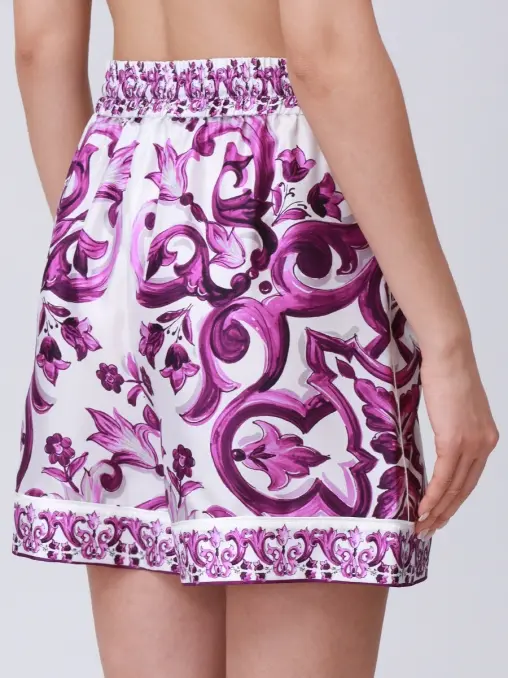Шорты шелковые DOLCE & GABBANA