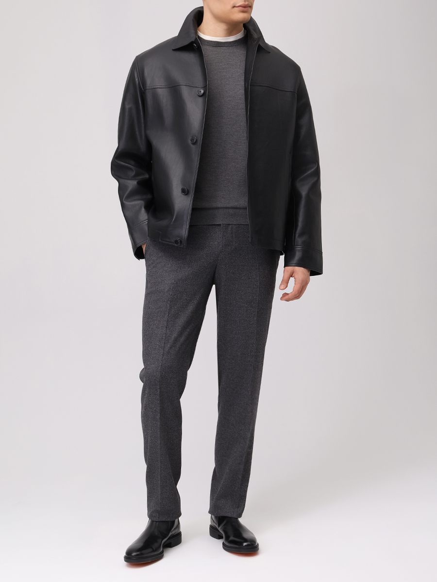 Куртка кожаная