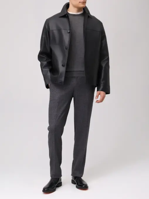 Куртка кожаная YVES SALOMON