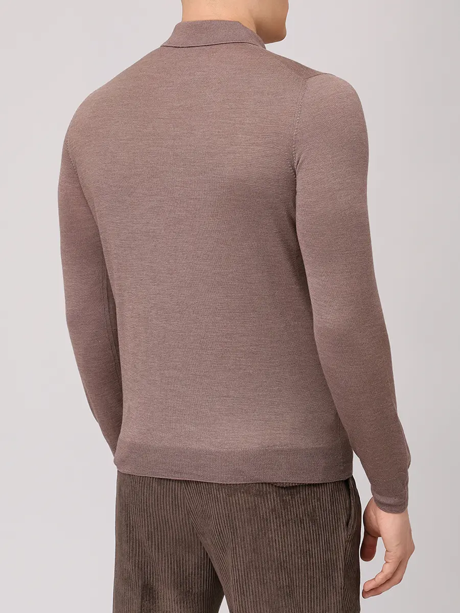 Поло из шерсти и шелка