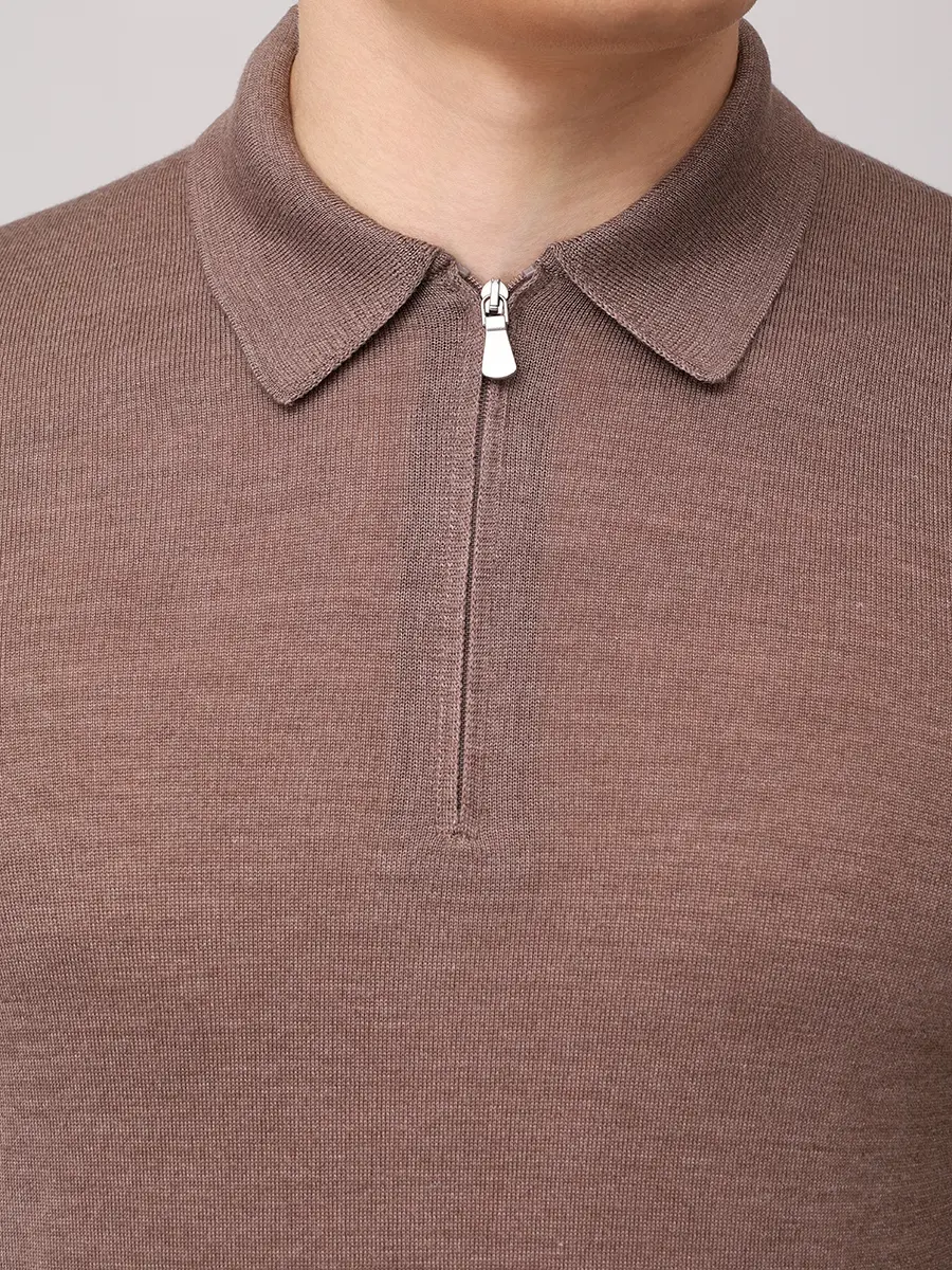 Поло из шерсти и шелка