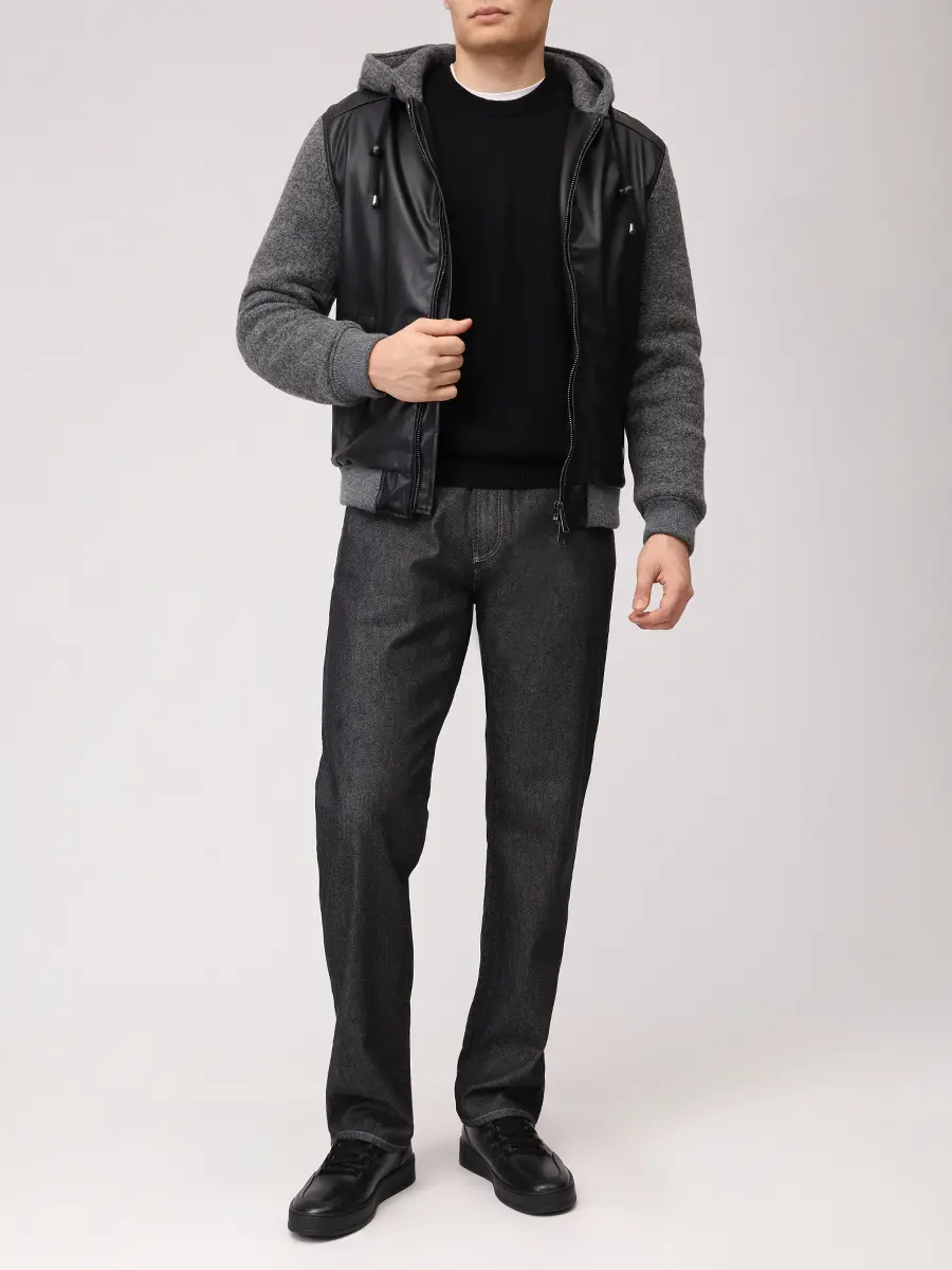 Бомбер комбинированный