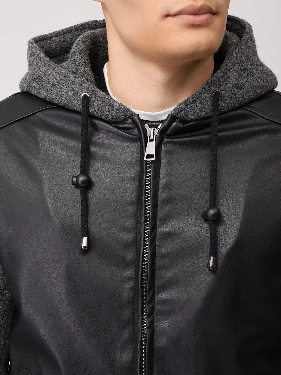 Бомбер комбинированный