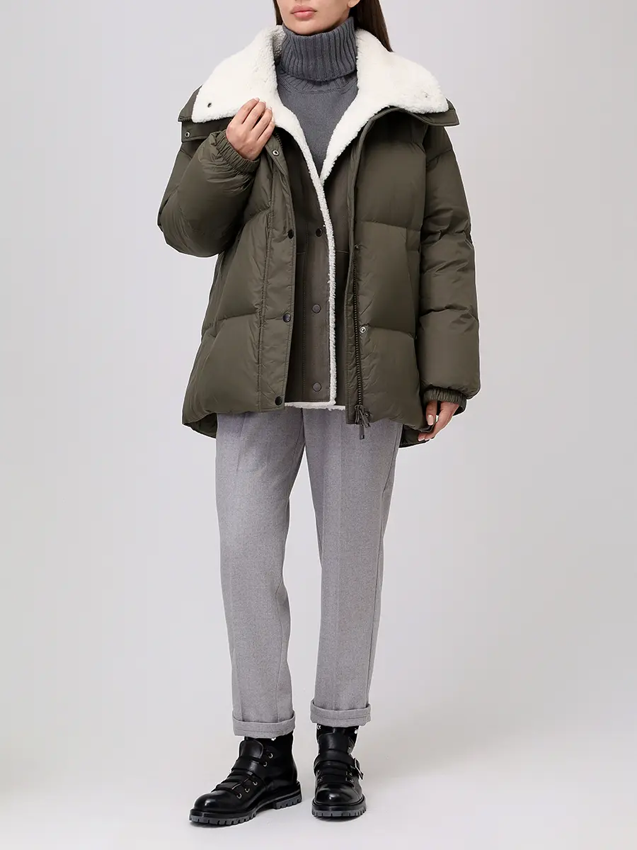 Пуховик стеганый