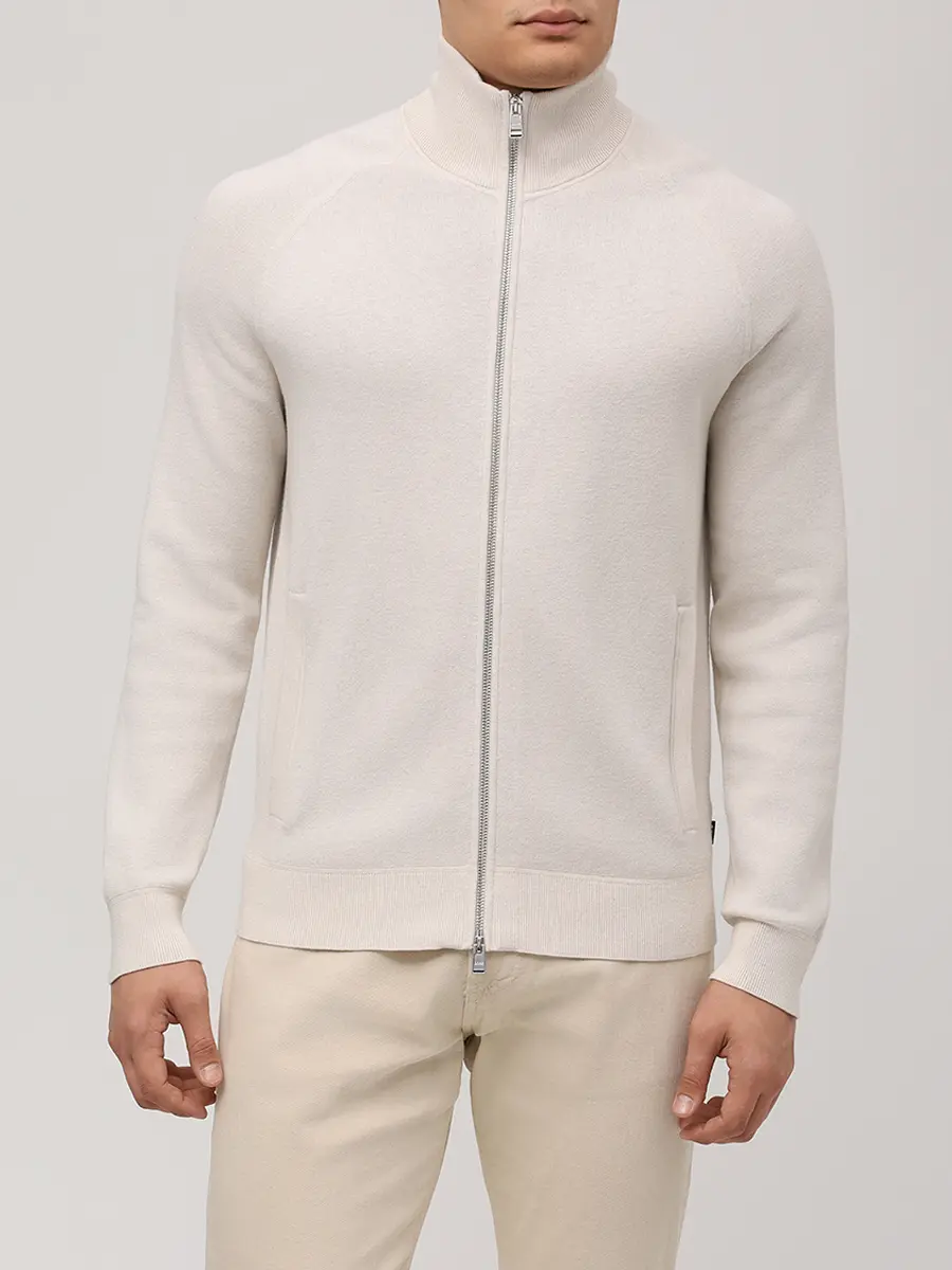 Кардиган из хлопка и шерсти