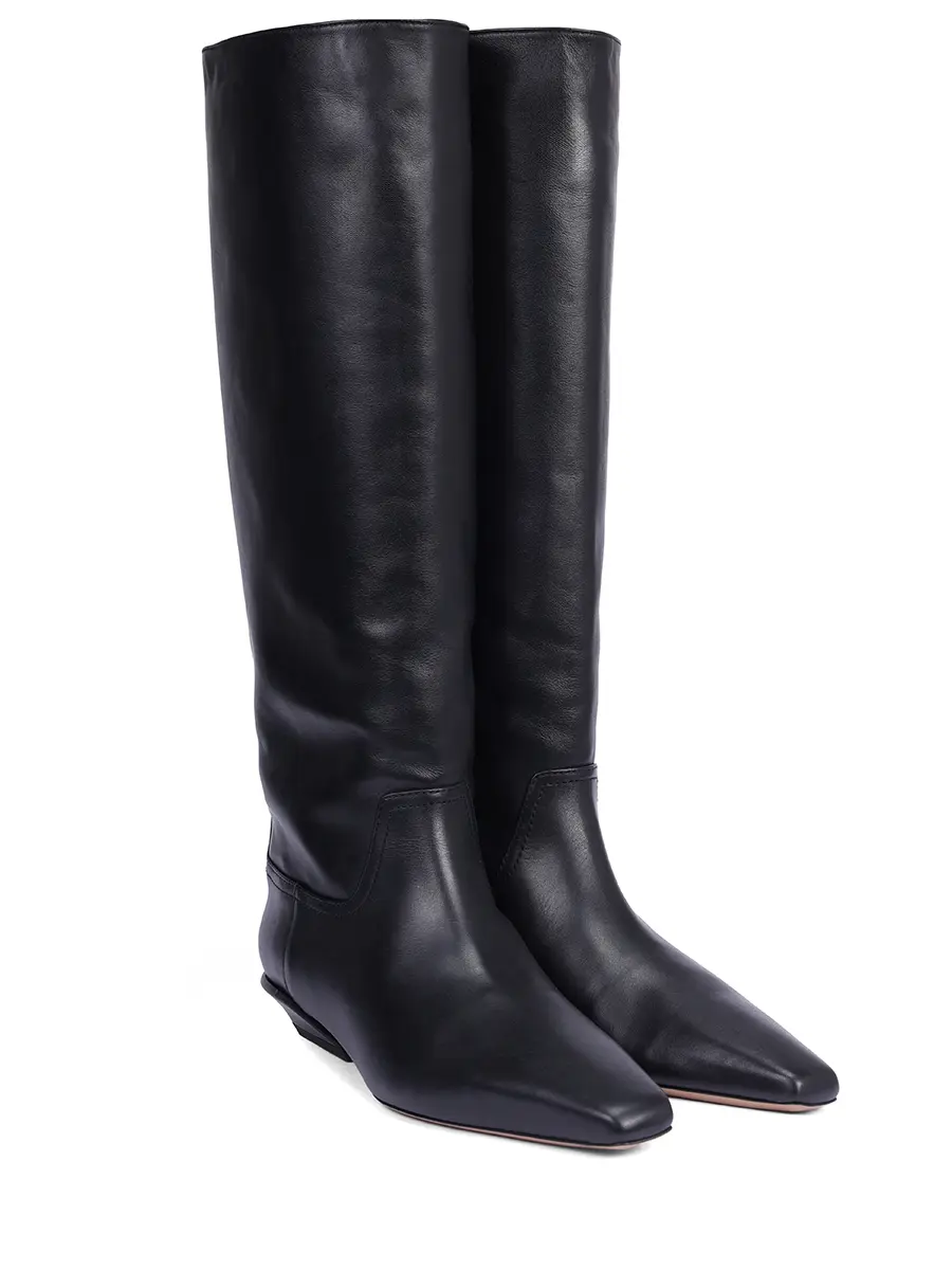 Сапоги кожаные