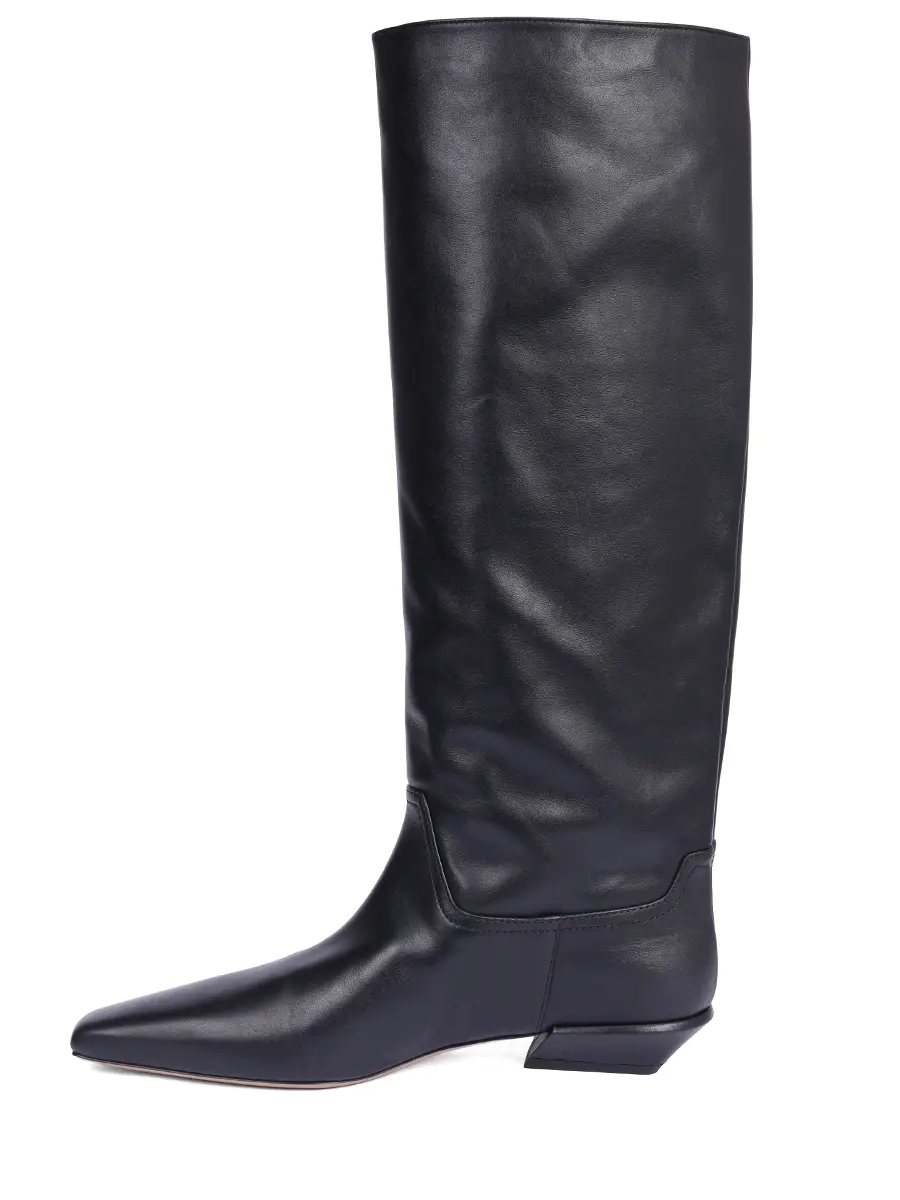 Сапоги кожаные