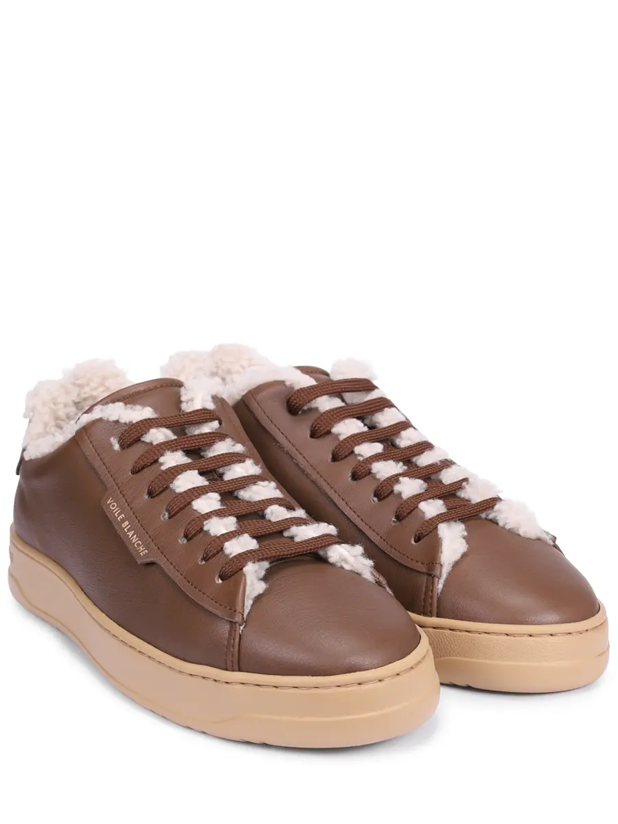 Кеды кожаные на меху