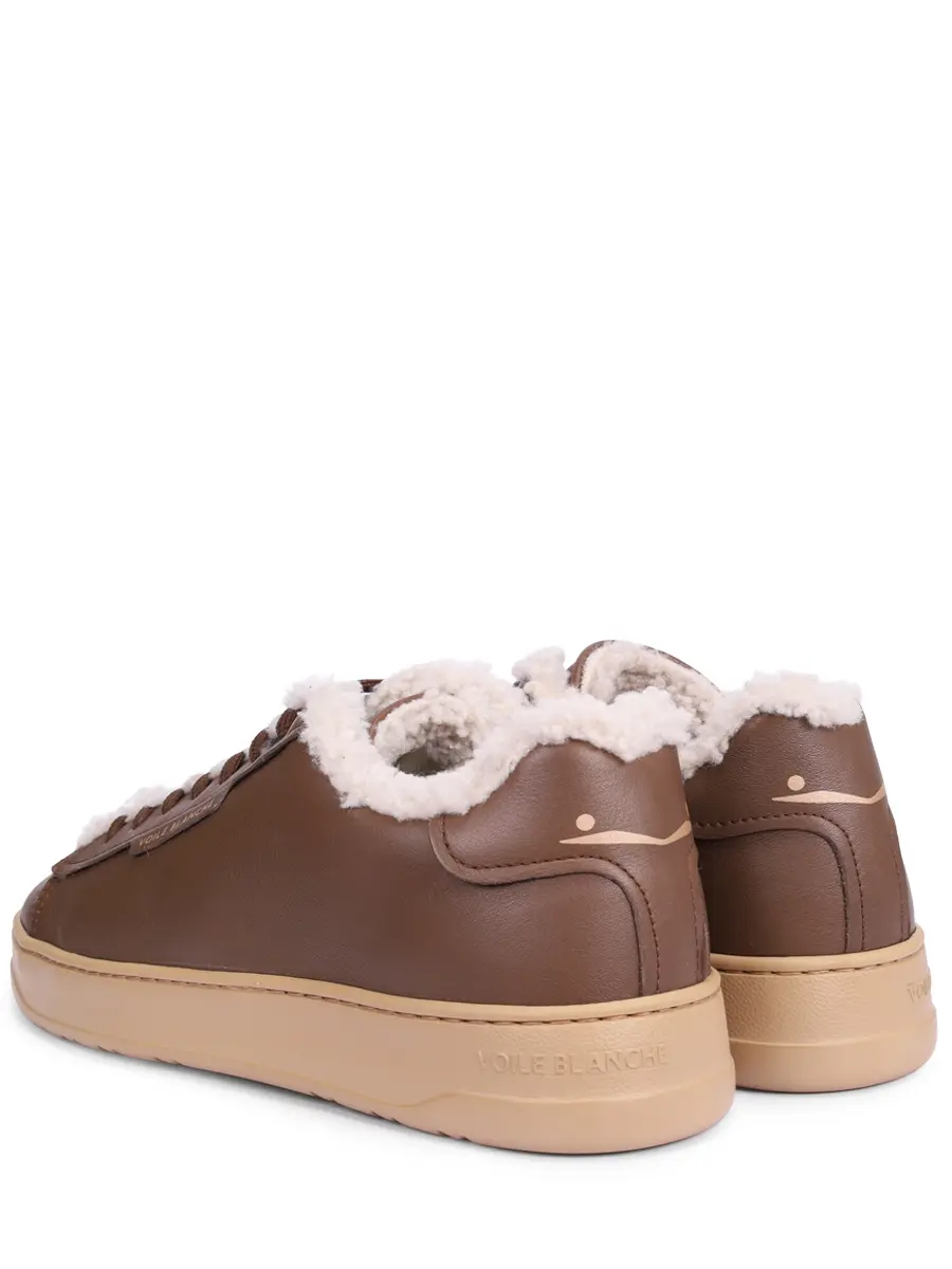 Кеды кожаные на меху