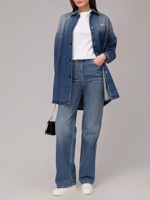 Джинсы хлопковые PRADA
