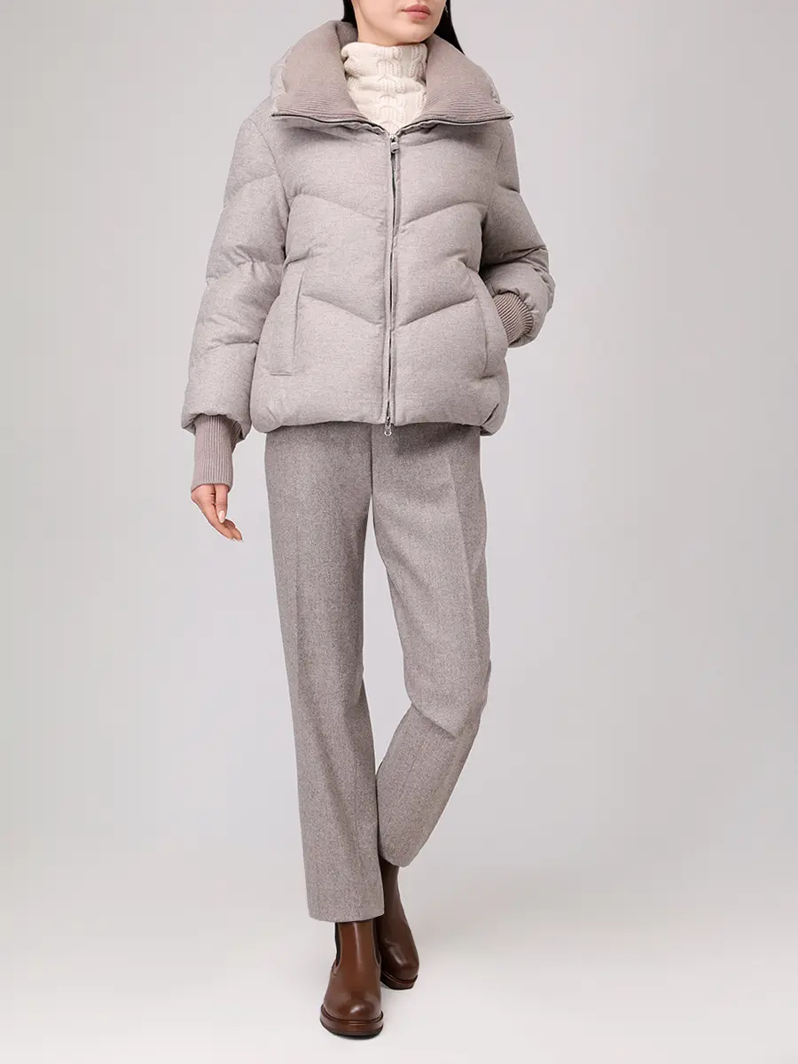 Пуховик стеганый