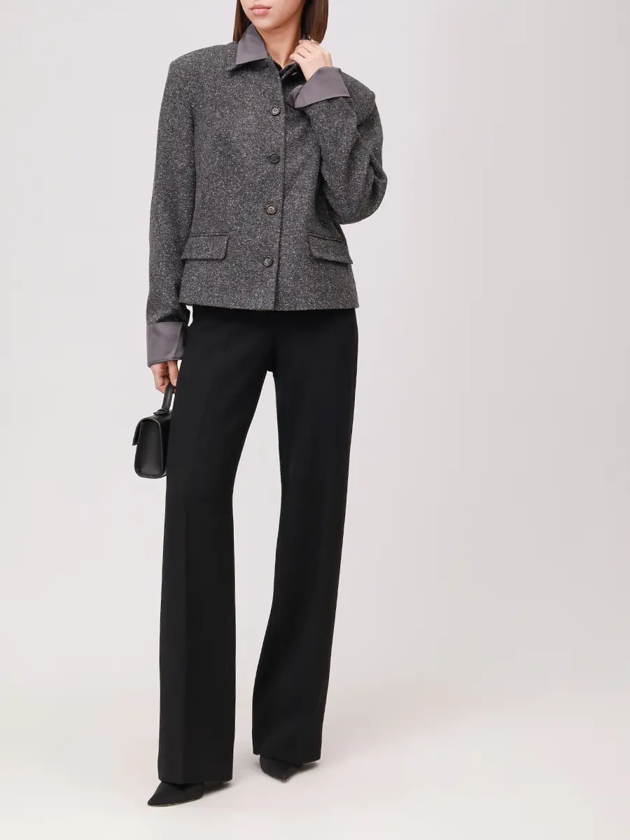 Жакет однотонный