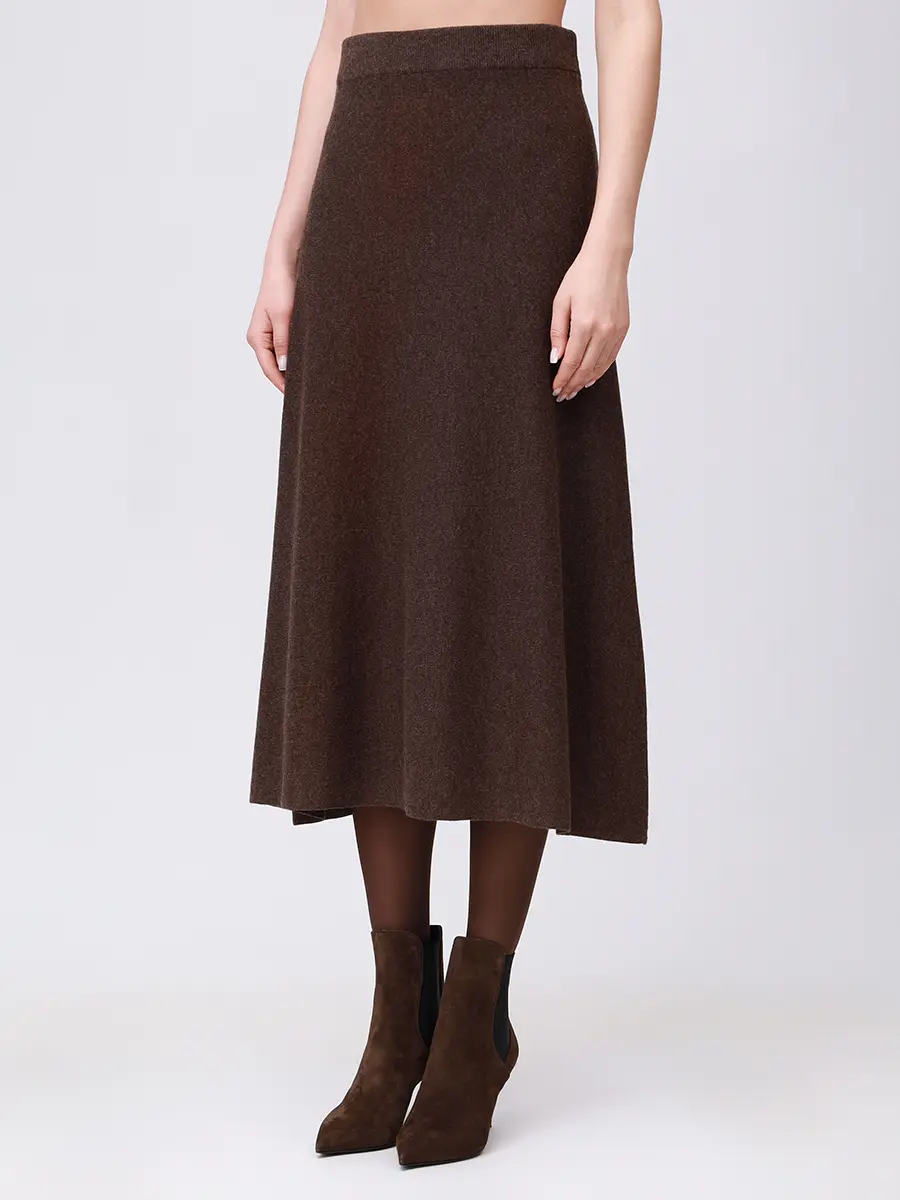 Юбка из шерсти и вискозы