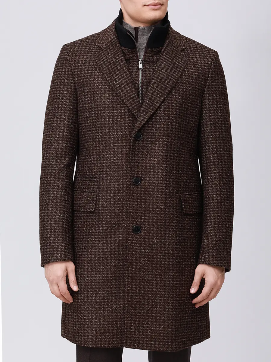 Пальто однобортное