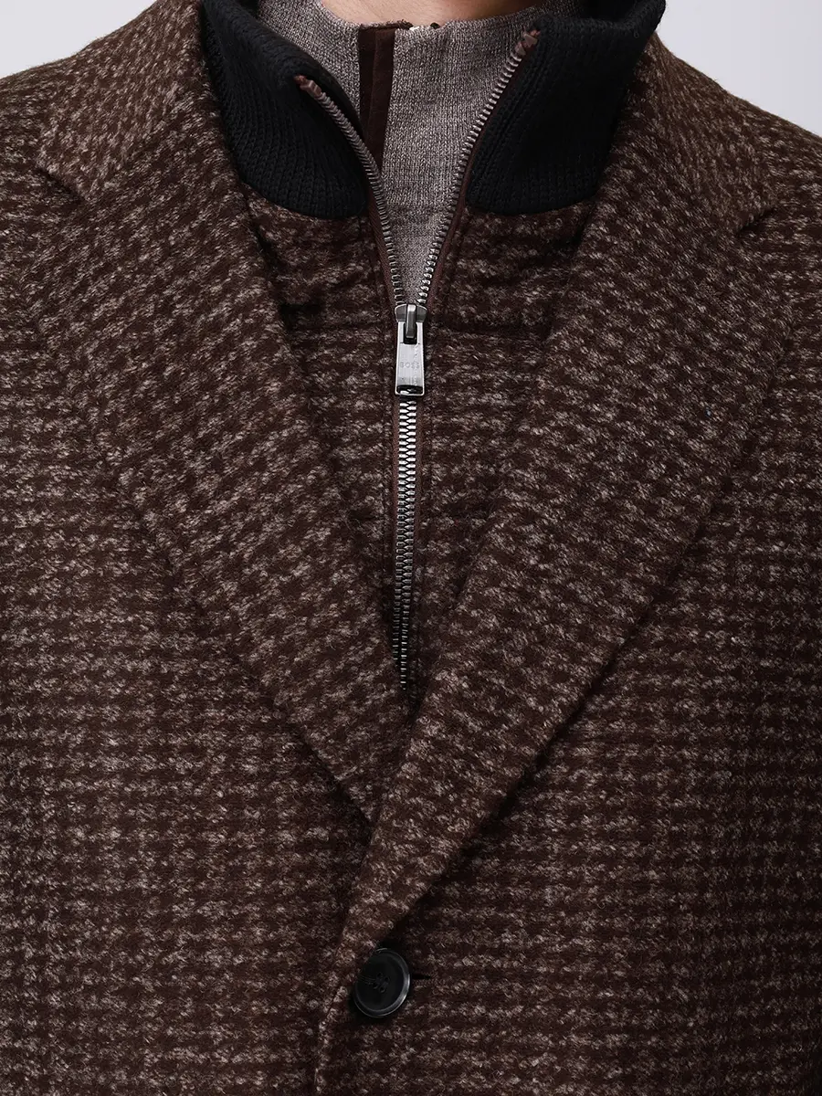 Пальто однобортное