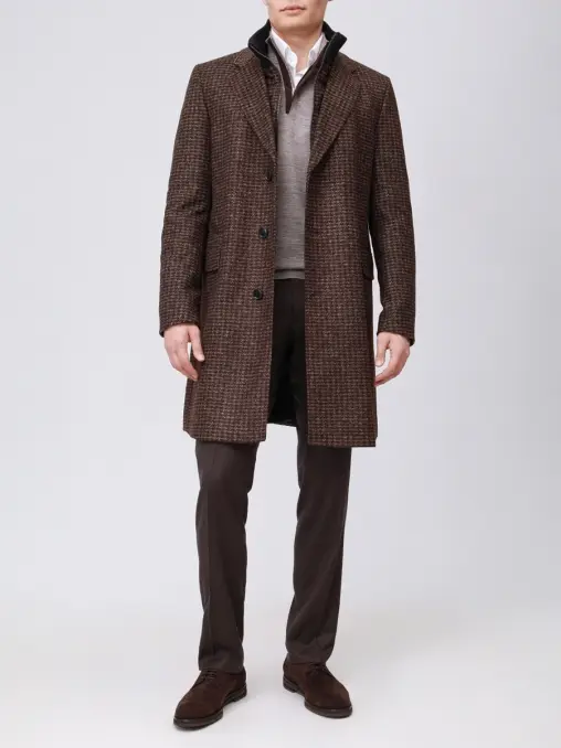 Пальто однобортное BOSS