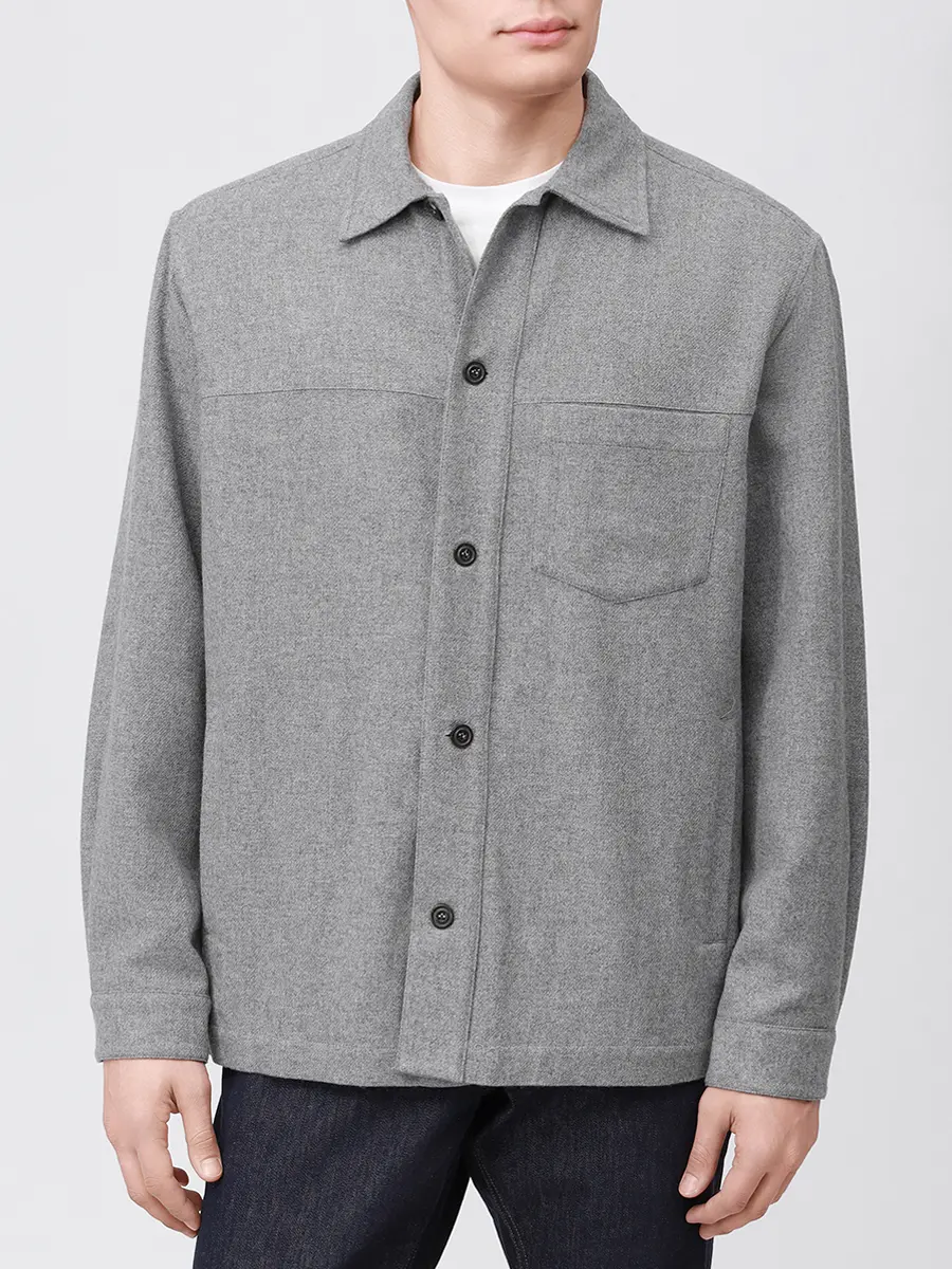 Рубашка из шерсти и кашемира