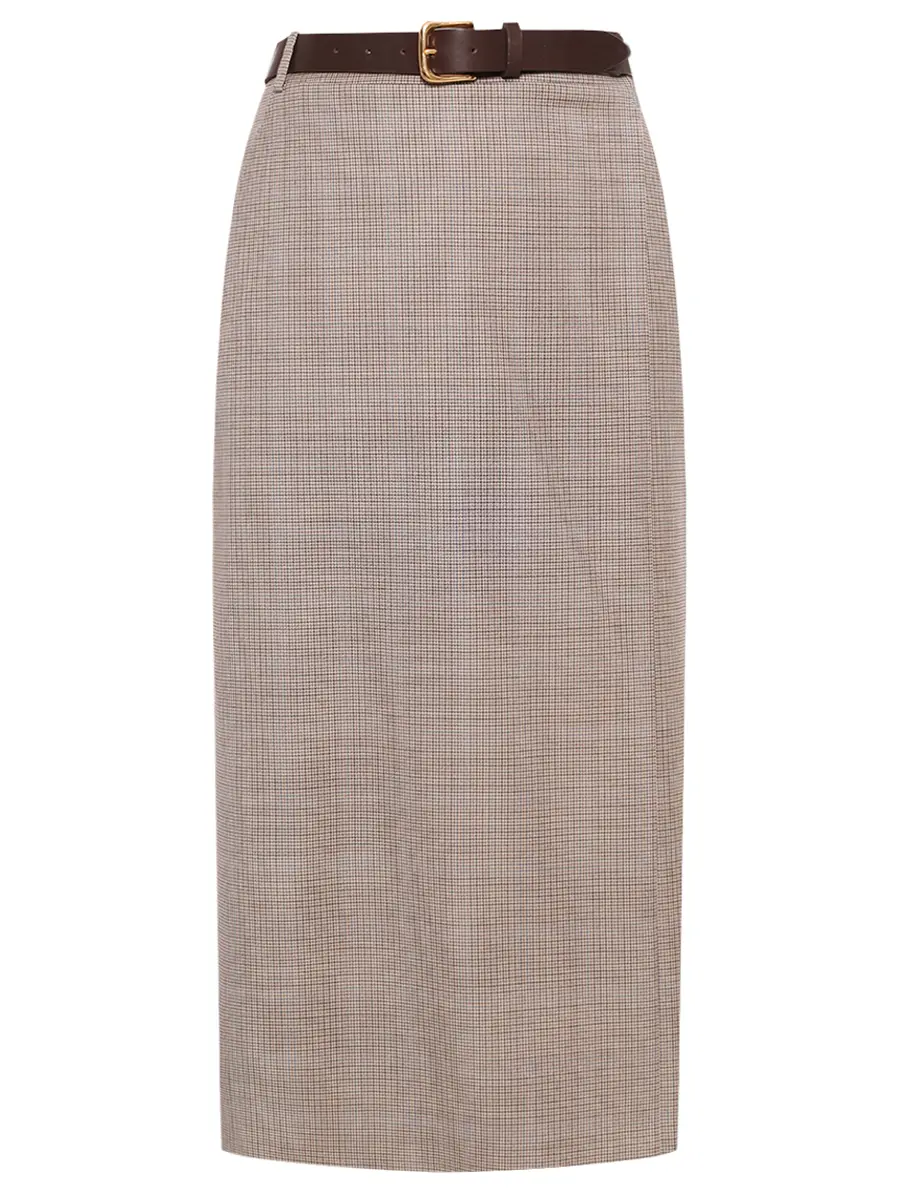 Юбка-футляр шерстяная