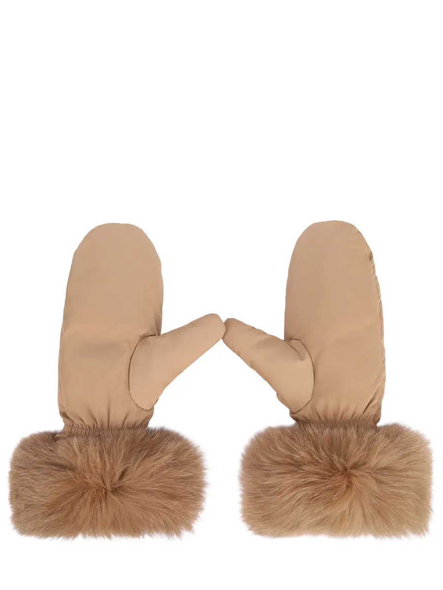 Варежки с мехом лисы