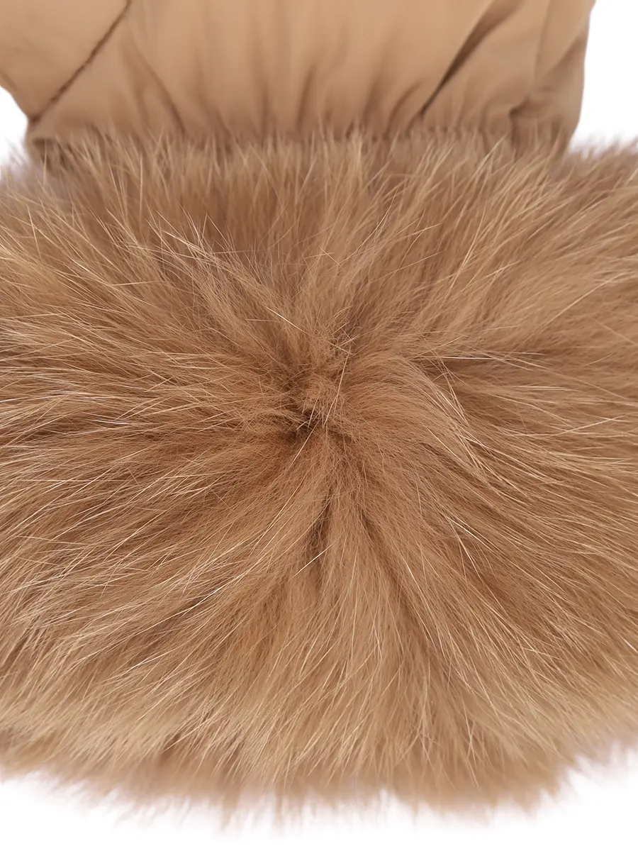 Варежки с мехом лисы